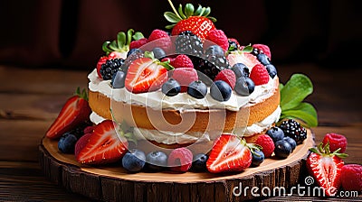 dessert celebrate cake food Cartoon Illustration