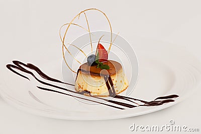 Restaurant food from the chef on the dish. Stock Photo