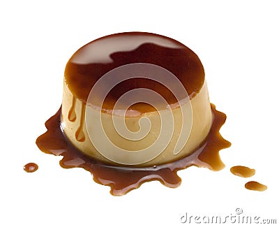 Dessert, creme caramel Stock Photo