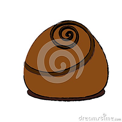 Dessert sweet roll Cartoon Illustration