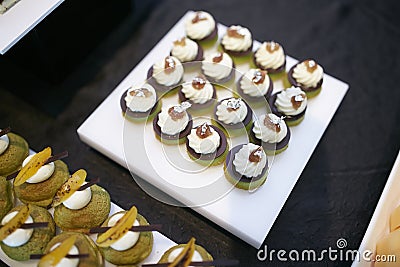 Dessert sweetmeats Stock Photo