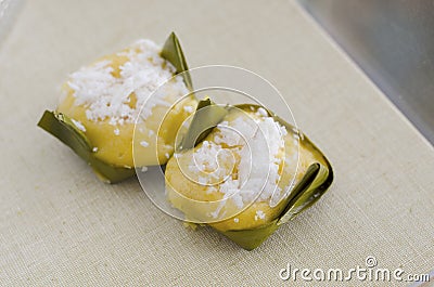 Dessert thai sweet sugar palm. Stock Photo