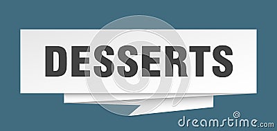 desserts Vector Illustration