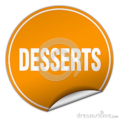 desserts sticker Vector Illustration