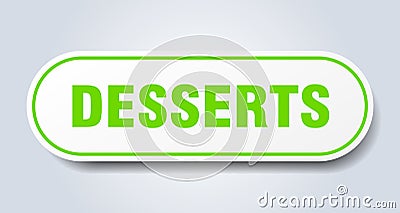 desserts sticker. Vector Illustration