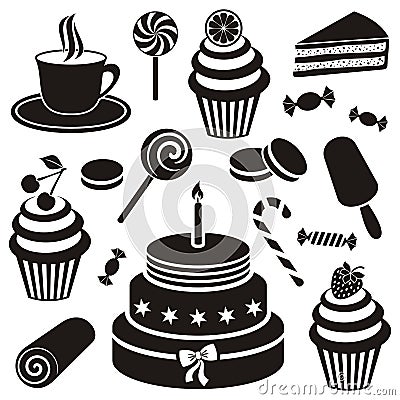Desserts and sweets icon Vector Illustration