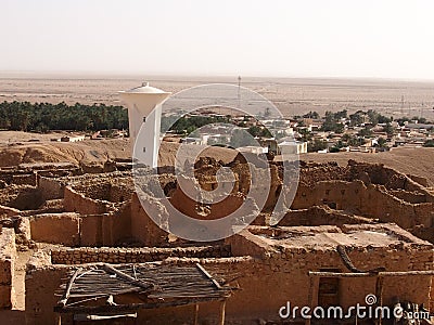 The destroyed dwellings of berbers Stock Photo