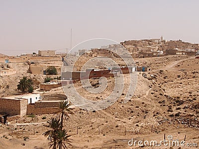 The destroyed dwellings of berbers Stock Photo