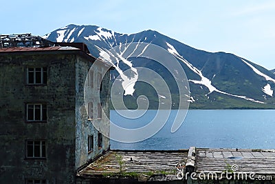 Destroyed by fire,broken window,burn down,abandoned,devastate,house,dangerous, Stock Photo