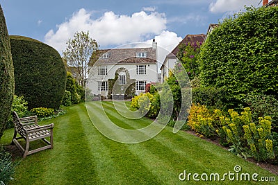 Detached cottage and garden Editorial Stock Photo