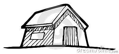 Detached house Vector Illustration