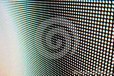 Detail of backlit pixels Stock Photo