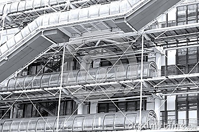 Detail of beaubourg Stock Photo