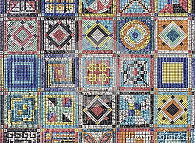 Colorful mosaic Stock Photo