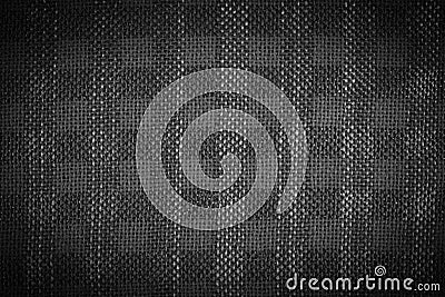 Detail of black and white jute texture Stock Photo