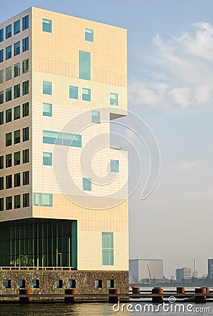 Detail of the building of the Palace of Justice, Amsterdam, Netherlands Stock Photo