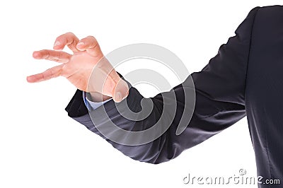 Businessman claw hand. Stock Photo