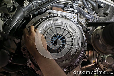 Car clutch assembly 2 Stock Photo