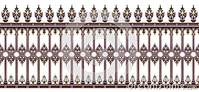 Detail of a cast iron gate in Wien Austria - Europe - It`s a s Stock Photo