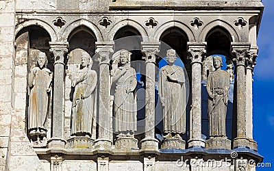 Detail of the cathedral of Chartres Stock Photo