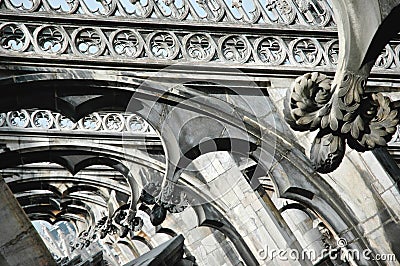 Detail cathedral Milan Italy Stock Photo