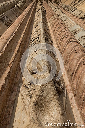 Detail, Cathedral of Verona Stock Photo