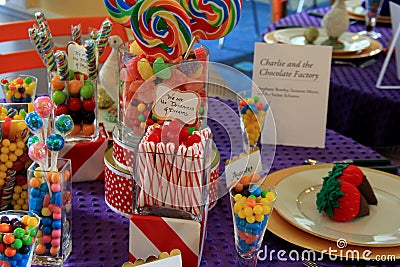 Detail in Charlie and the Chocolate Factory, on display in one of many rooms, George Eastman Museum, Rochester, New York, 2017 Editorial Stock Photo