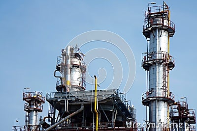 Detail of chemical factory Stock Photo