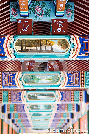 Detail of chinese antique architecture Stock Photo