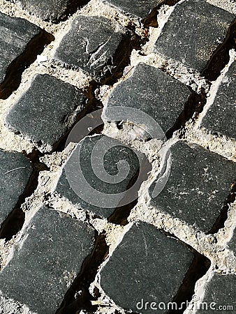 Detail cobblestone Stock Photo