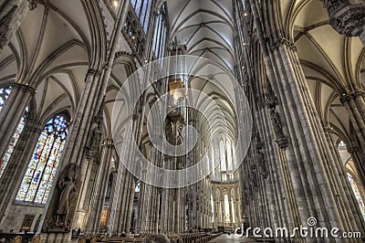 Detail of Cologne Cathedral in Germany Editorial Stock Photo