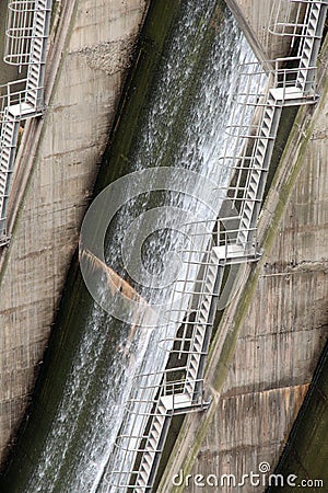 Detail of a dam Stock Photo