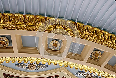 Detail of a decorated ceiling Stock Photo