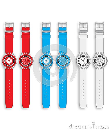 Colorful watch Stock Photo