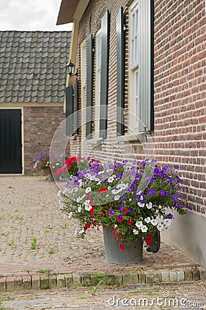 Detail Dutch farmhouse Stock Photo