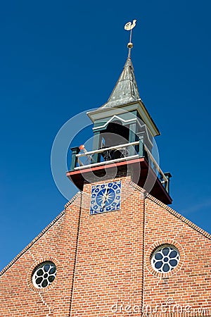 Detail Dutch reformed church Stock Photo