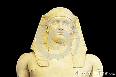 Detail of an Egyptian statue Editorial Stock Photo