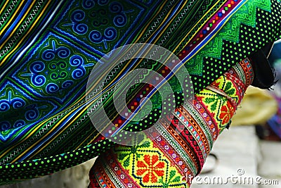 Detail ethnic dress Stock Photo