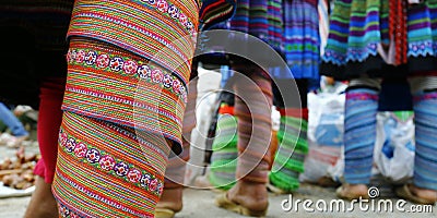 Detail ethnic dress Stock Photo