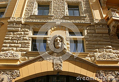 Detail of the facade Stock Photo