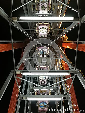 Detail of the Ferris wheel Editorial Stock Photo