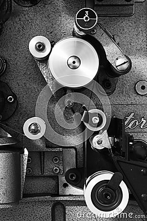Detail film cine-projector Stock Photo