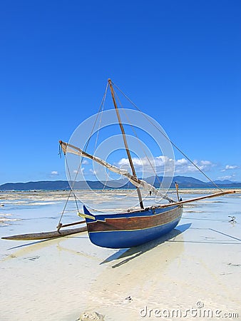 Detail of a fisherman boat Stock Photo