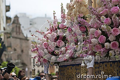 Detail of floral ornamentation Stock Photo