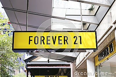Forever 21 store Editorial Stock Photo