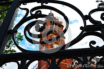 Detail gate church in London Stock Photo