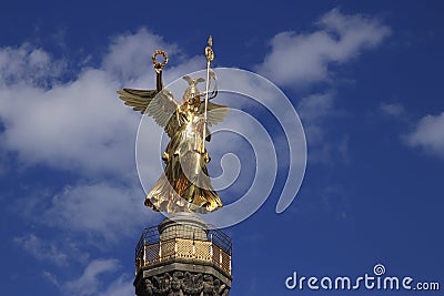 Victory Column in Berlin Germany Stock Photo