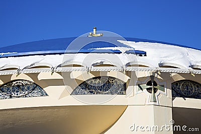 Detail of the Greek Church in Milwaukee Stock Photo