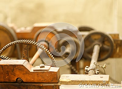 detail of a grunge gear Stock Photo