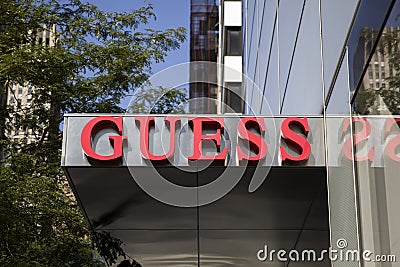 Guess store Editorial Stock Photo